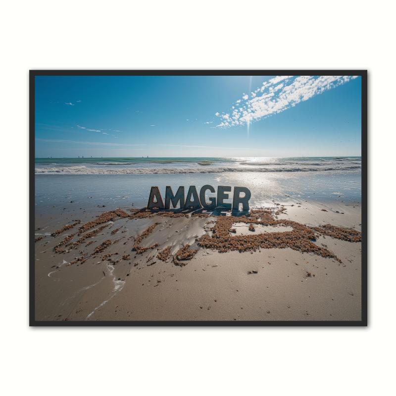 Amager Byplakat 4 - A4 Plakat 21 x 29,7 cm
