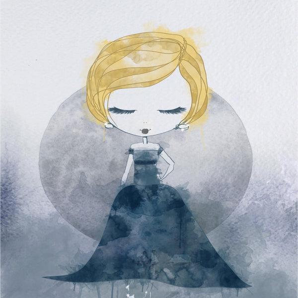 Lille Askepot Plakat – Eventyr Illustration