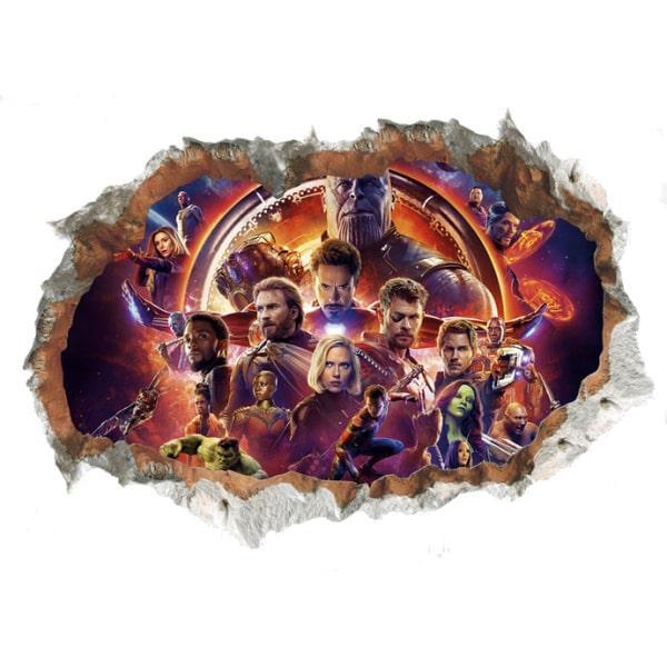 Avengers Endgame Vægklistermærke 70x50cm