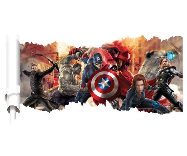 Avengers vægklistermærke - 90x50cm