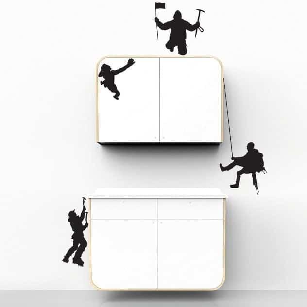 Bjergbestiger Wallstickers - Dekoration til Væggen
