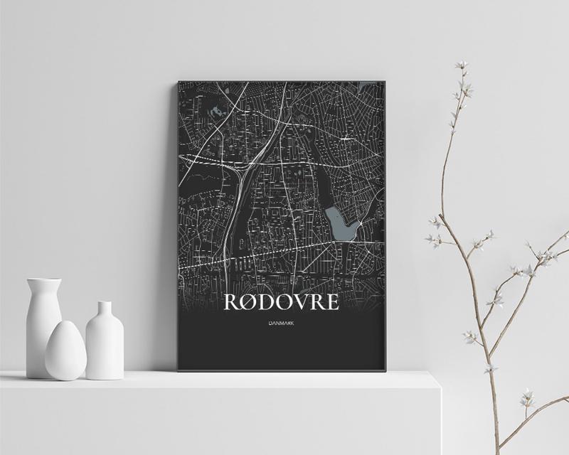 Rødovre Plakat - Fuldt Kort 70x100 cm (B1)