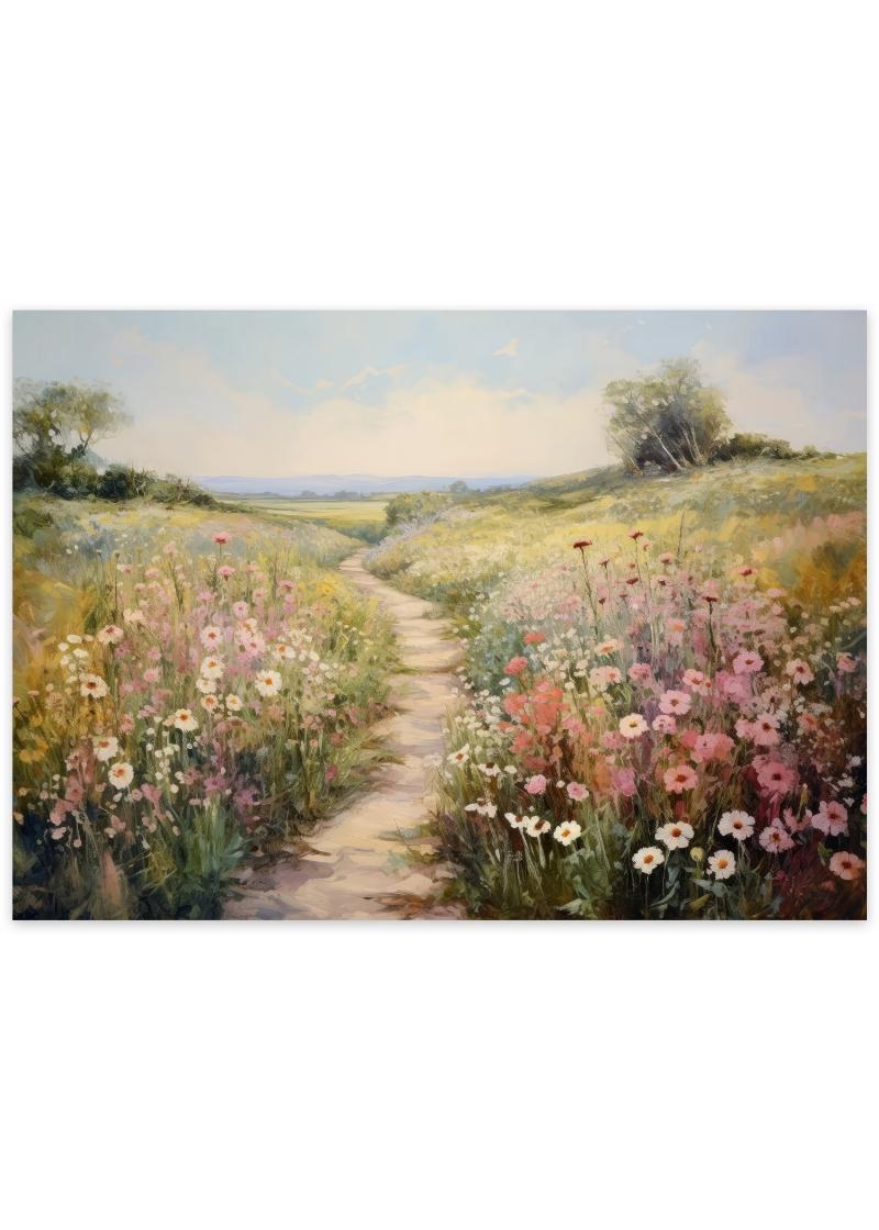 Blomstereng plakat - Smuk plakat med blomster