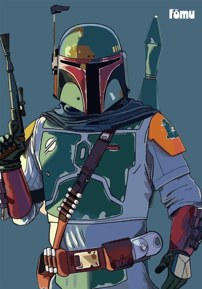 Boba Fett fra Fōmu Illustrations