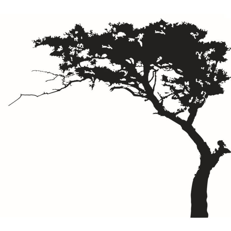 Bonsai træ wallsticker - 180x220 cm