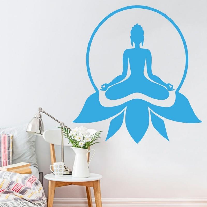 Buddha Meditation - Vægklistermærke