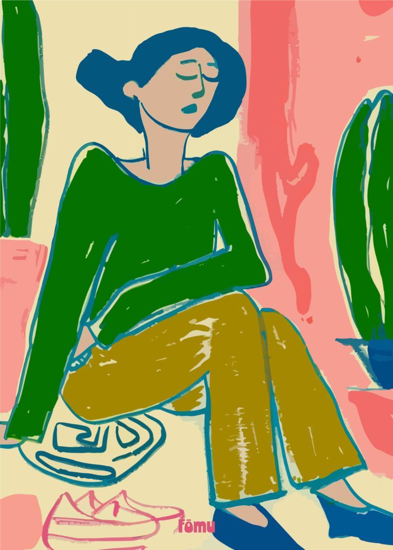Lukkede øjne af Fōmu Illustrationer