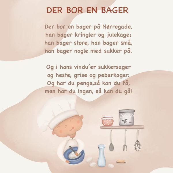 Lille Bager Plakat - Sangplakat