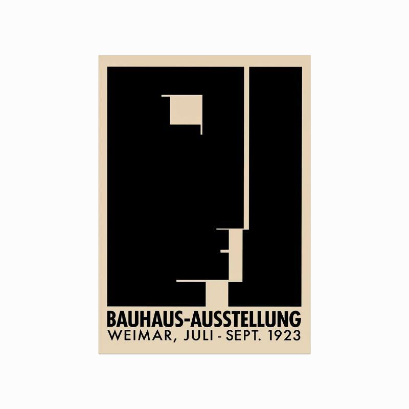 Bauhaus Udstillingsplakat Geometrisk Ansigt