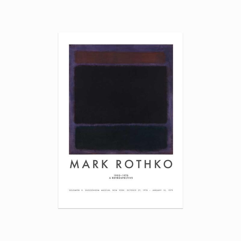 Mark Rothko plakat (Rød, lilla, blå)
