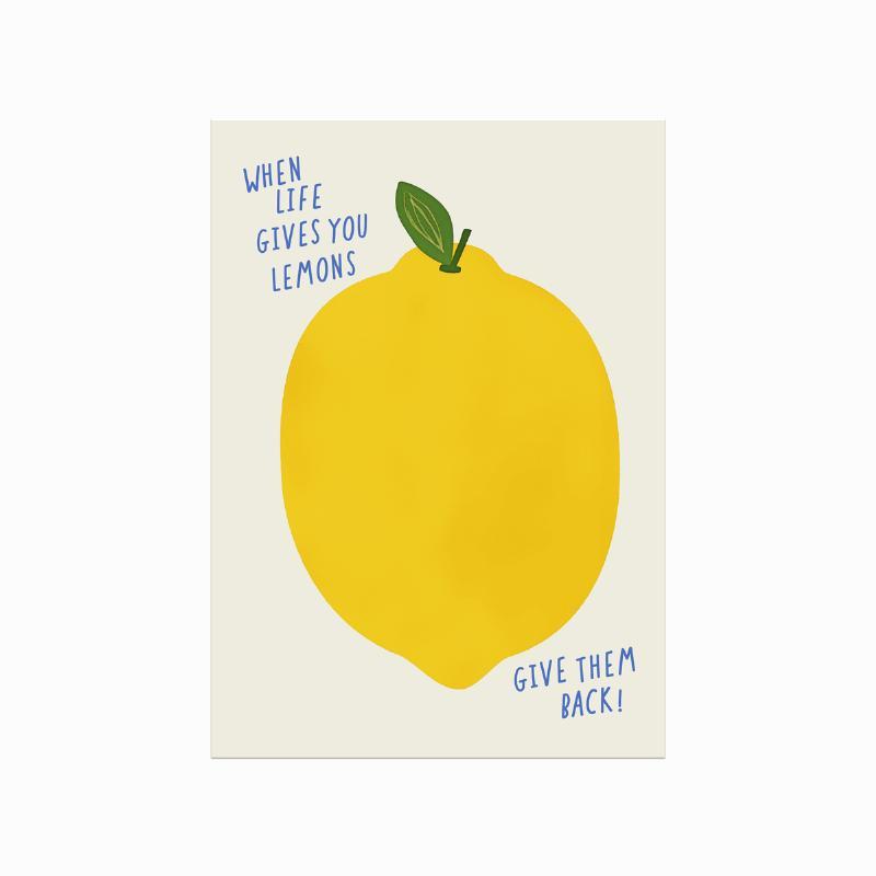 Citatplakat: Når livet giver dig citroner
