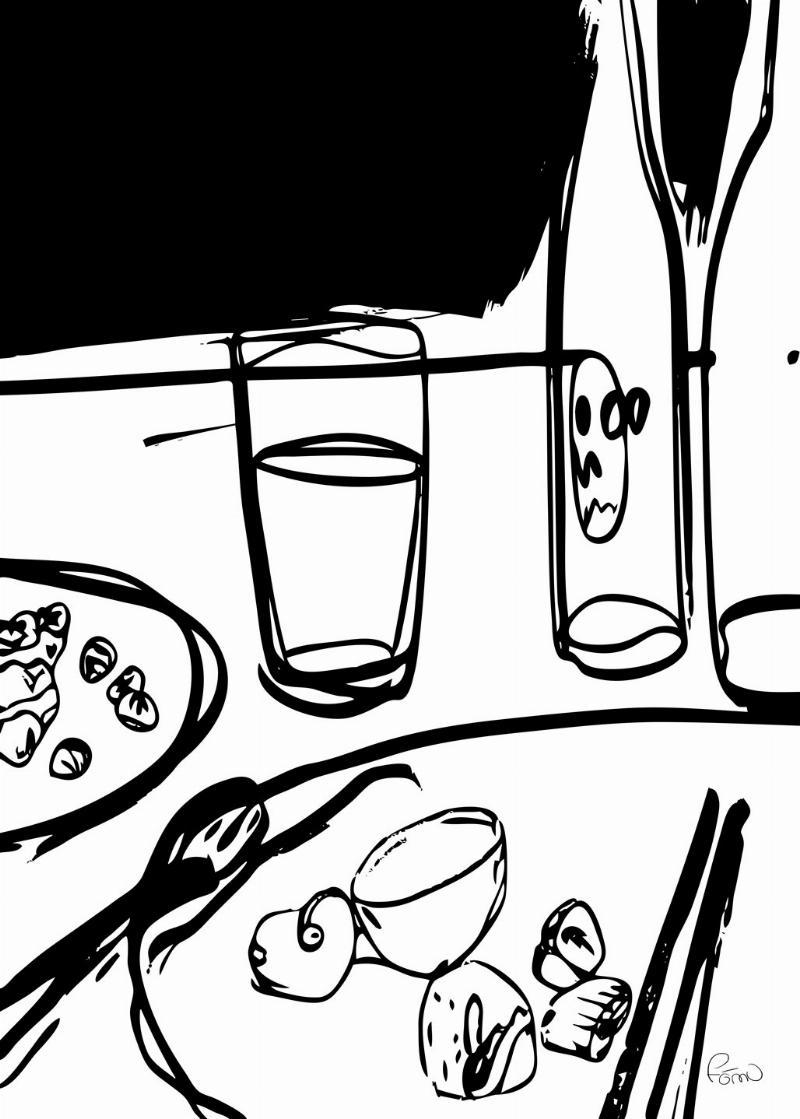 Aftensmad af Fōmu Illustrationer