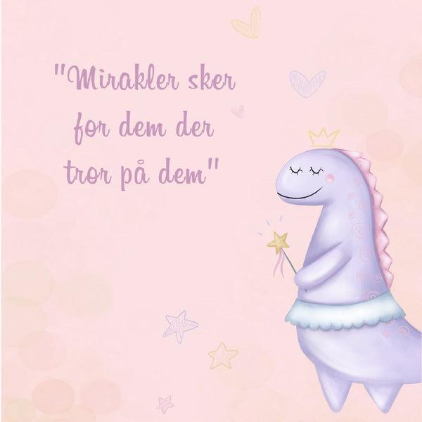 Lille Dino Prinsesse Plakat - Mirakler For De Troende