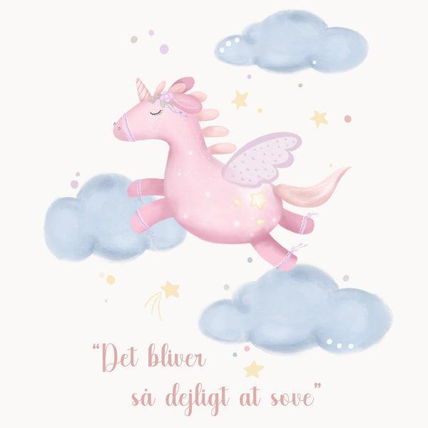 Lille Enhjørning Plakat - Sovetid Design