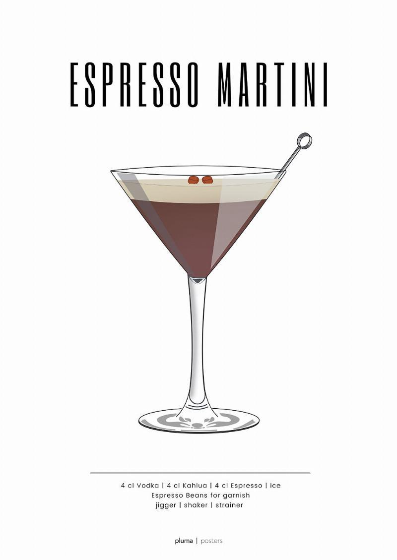 Espresso Martini Plakat fra Pluma