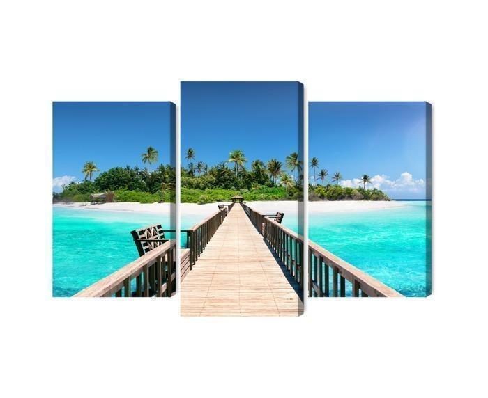 3D Lærred med Mole på Maldiverne