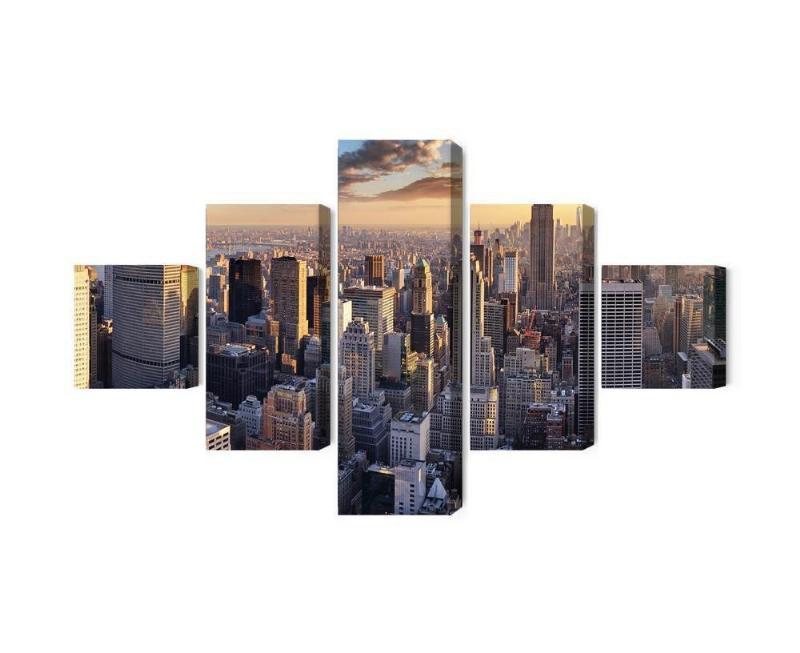 3D panorama lærred af New York City