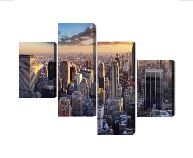 3D panorama lærred af New York City