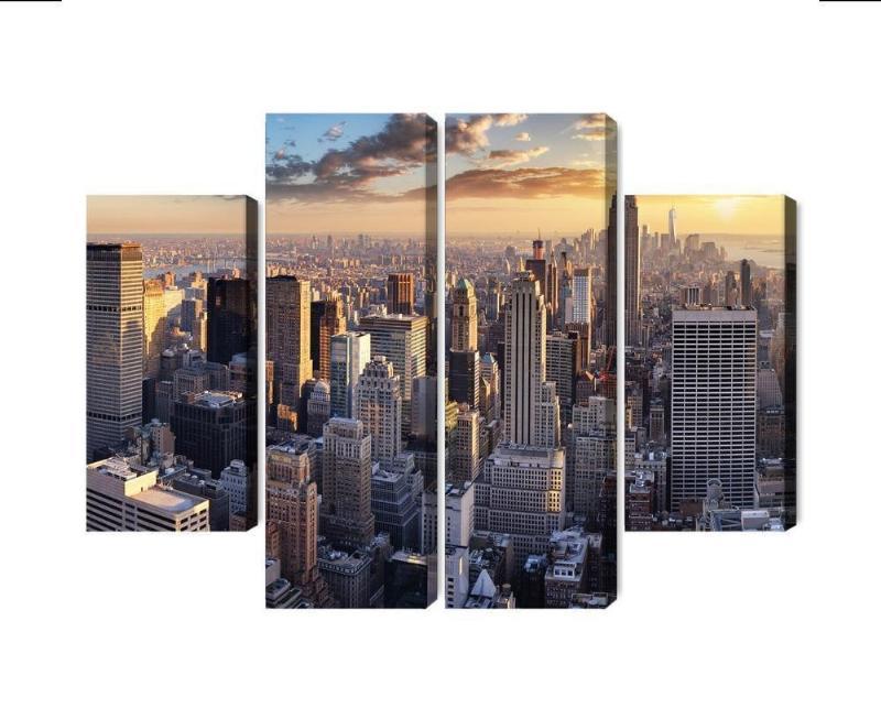 3D panorama lærred af New York City
