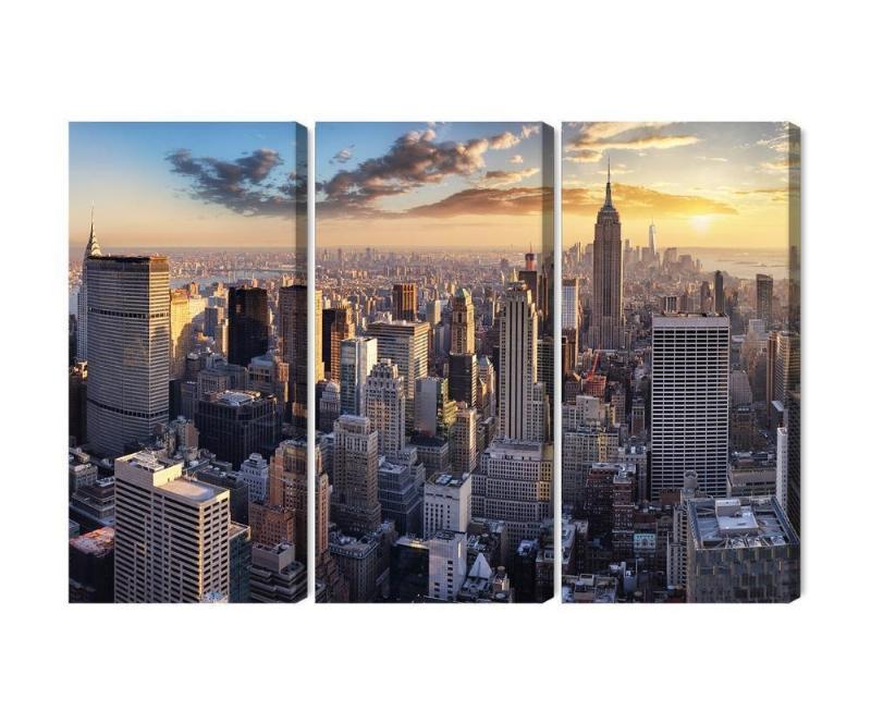 3D panorama lærred af New York City