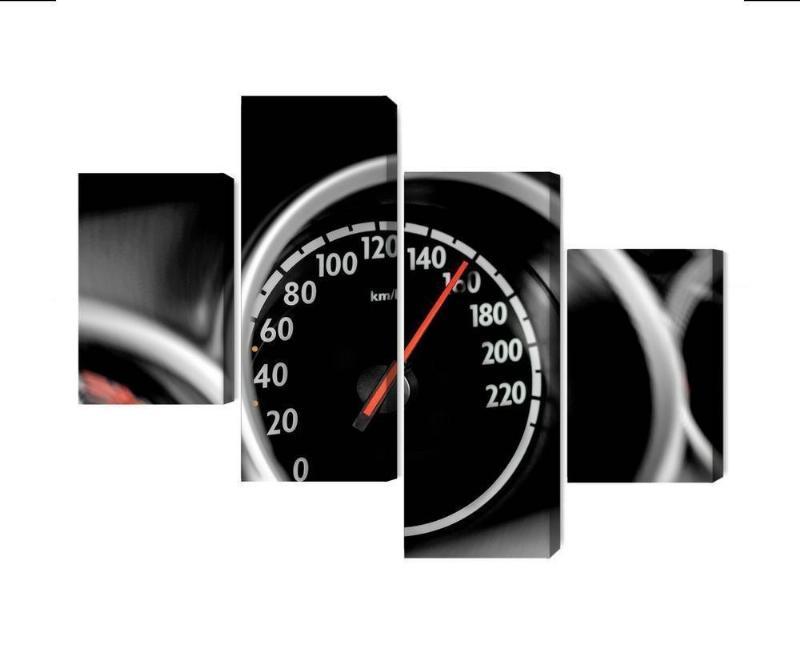 Multifunktionelt lærred til bilens speedometer