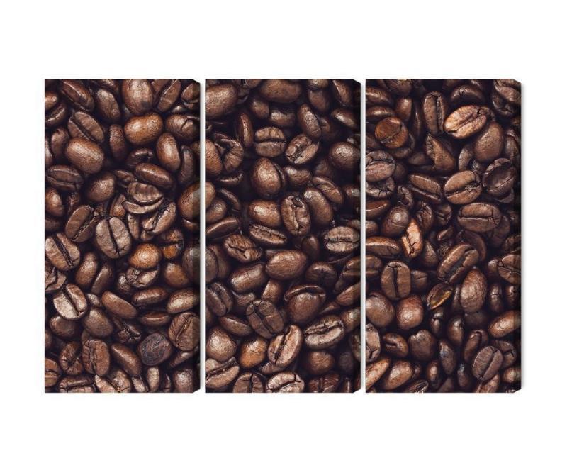 Brændte kaffebønner på flerledet lærred