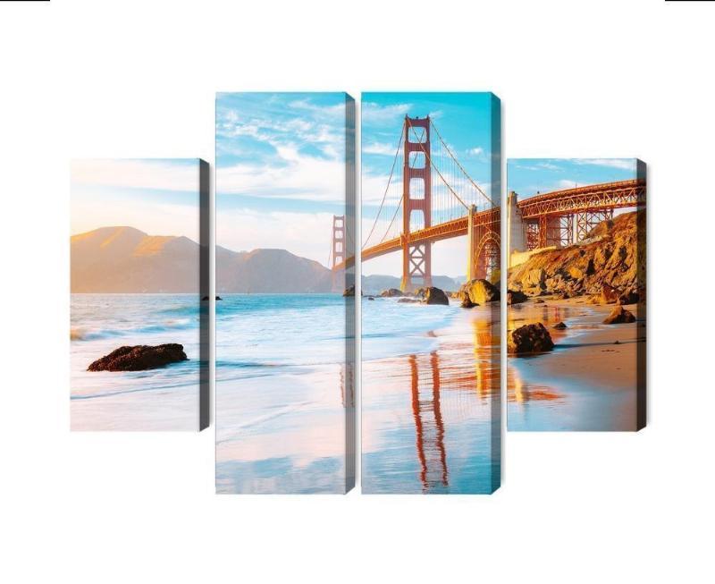 Flere dele lærred af Golden Gate Bridge