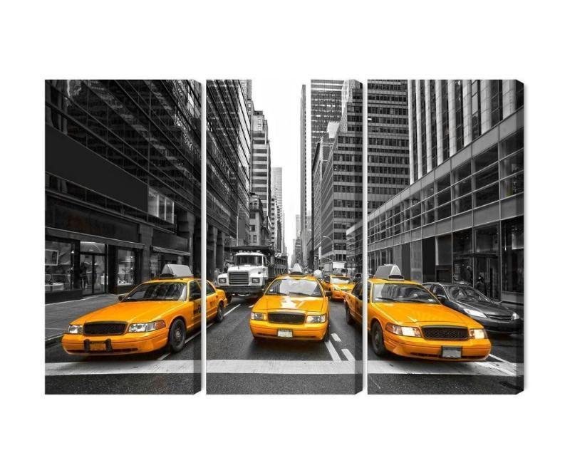 Gul taxa lærred i New York City, flerdeletrt