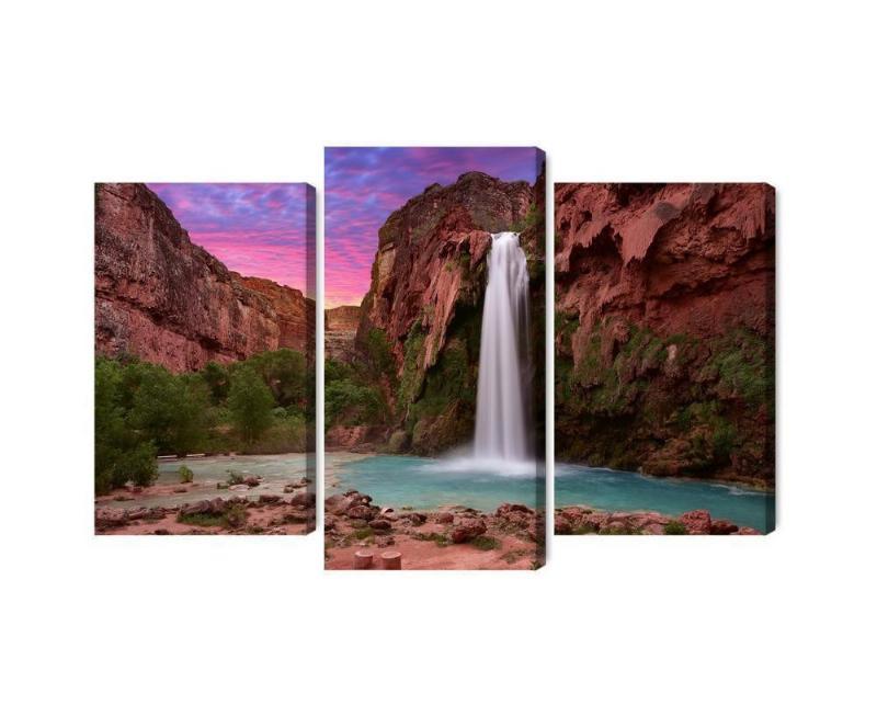 Flerdelt lærred af Havasupai vandfald