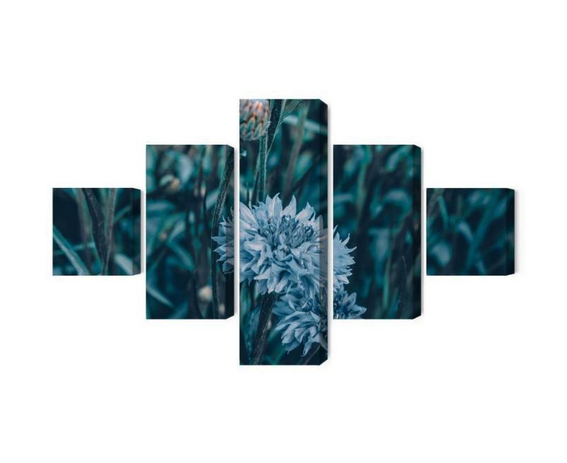 3D-kornblomster på lærred, flerfoldigt design