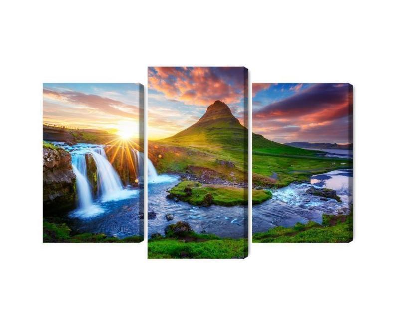 Kirkjufellsfoss - Flerdelt lærred billede