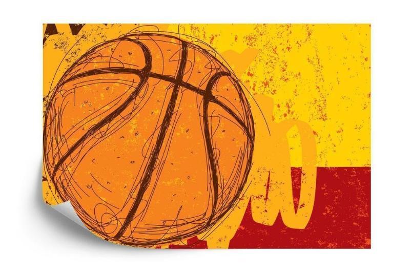 Fototapet - Graffiti Basketballbold Design