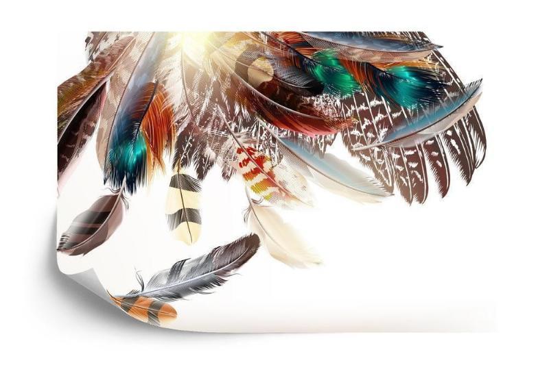 Fototapet - Boho fjer design