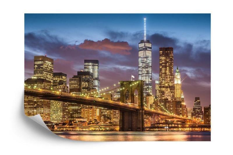 Fototapet – New York City om natten