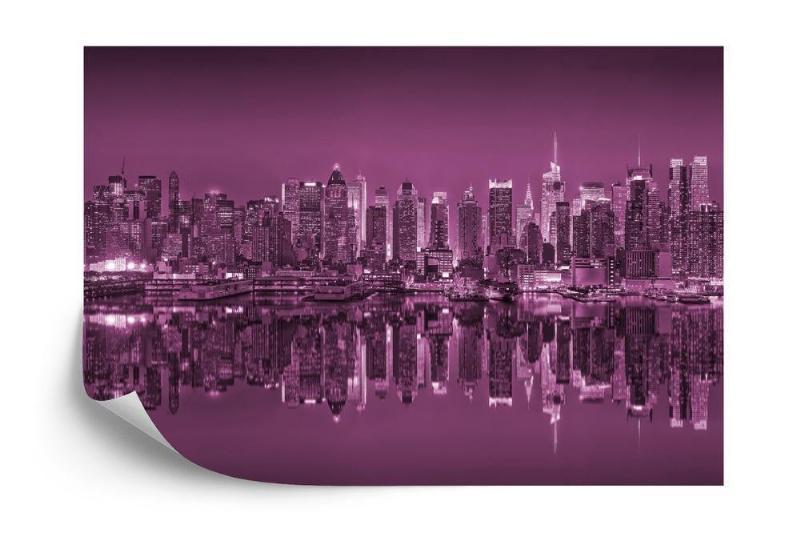 Fototapet - Pink New York Refleksioner