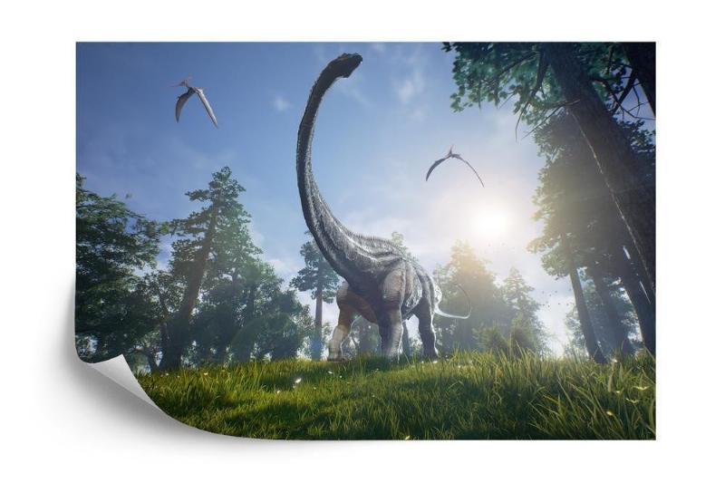 Dinosaur Fototapet - Realistisk i Sollys