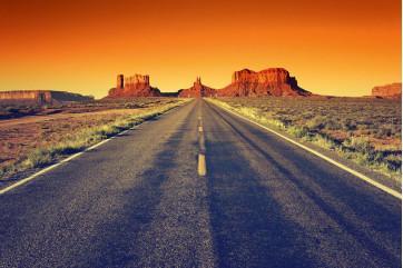 Fototapet - Vej til Monument Valley