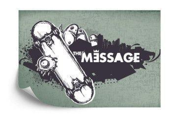 Fototapet - Graffiti med skateboarding tema
