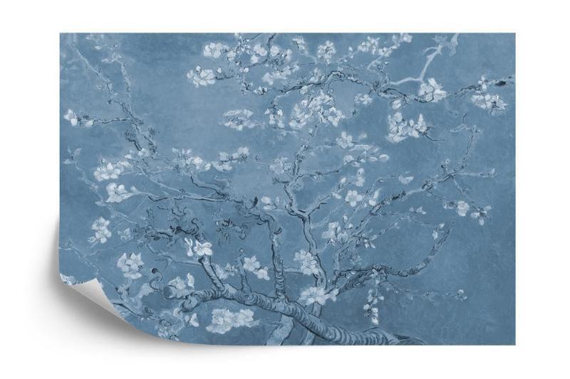 Fototapet - Van Gogh blomster i blå nuancer