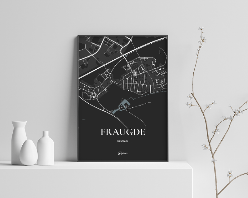 Fraugde Plakat - Sort 60x84 cm (A1)