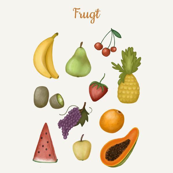 Lille Plakat med Frugtmotiver