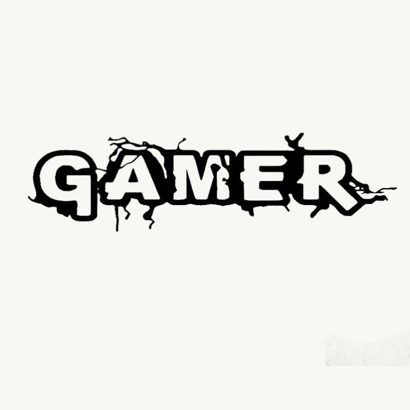 Gamer vægklistermærke - 20x58 cm