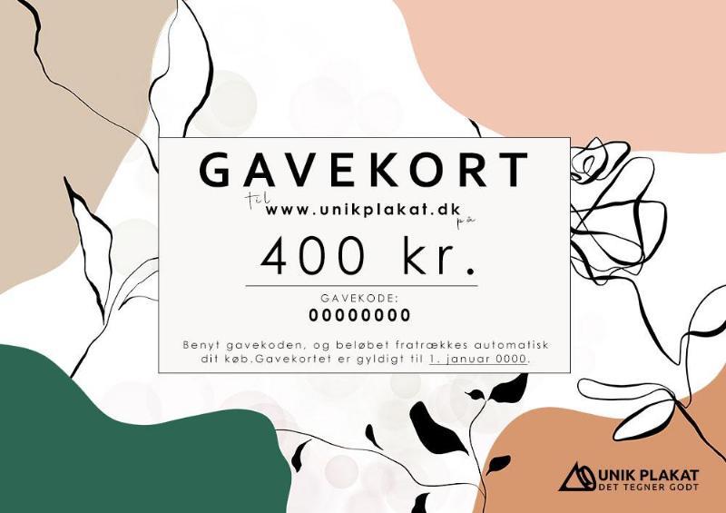 Gavekort på 400 kr. – Print selv hjemmefra