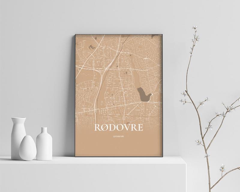 Rødovre Plakat - Guldkort 30x42 cm (A3)