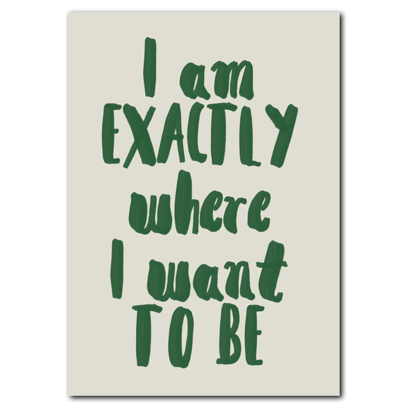 Her & Nu Plakat 21x30 cm (A4) - Uden ramme
