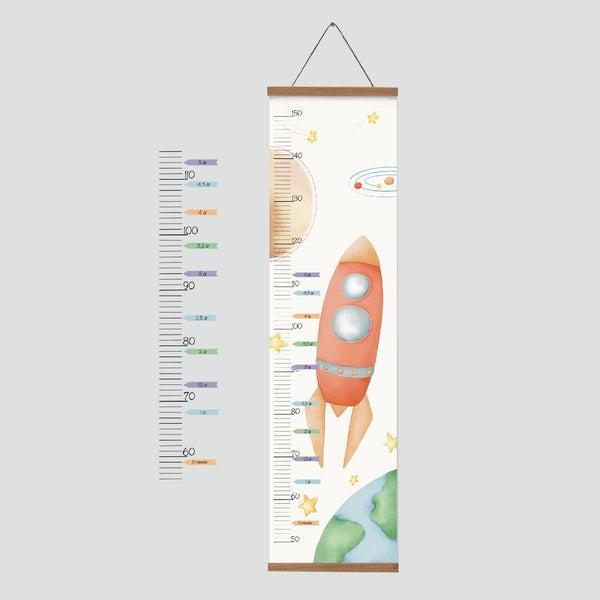 Lille Rumraket Højdemåler Plakat