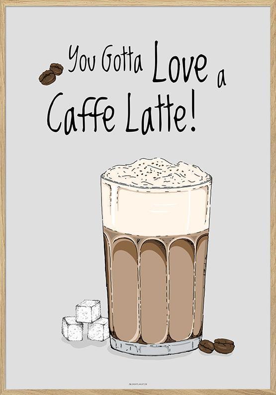 Kaffeplakat - Caffè Latte Design