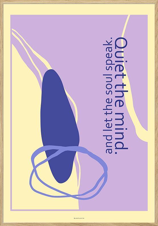 Farverig plakat - Stil sindet
