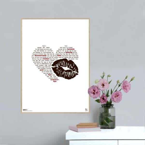 Kys mig til himlen - Maria Montell plakat 50x70 cm