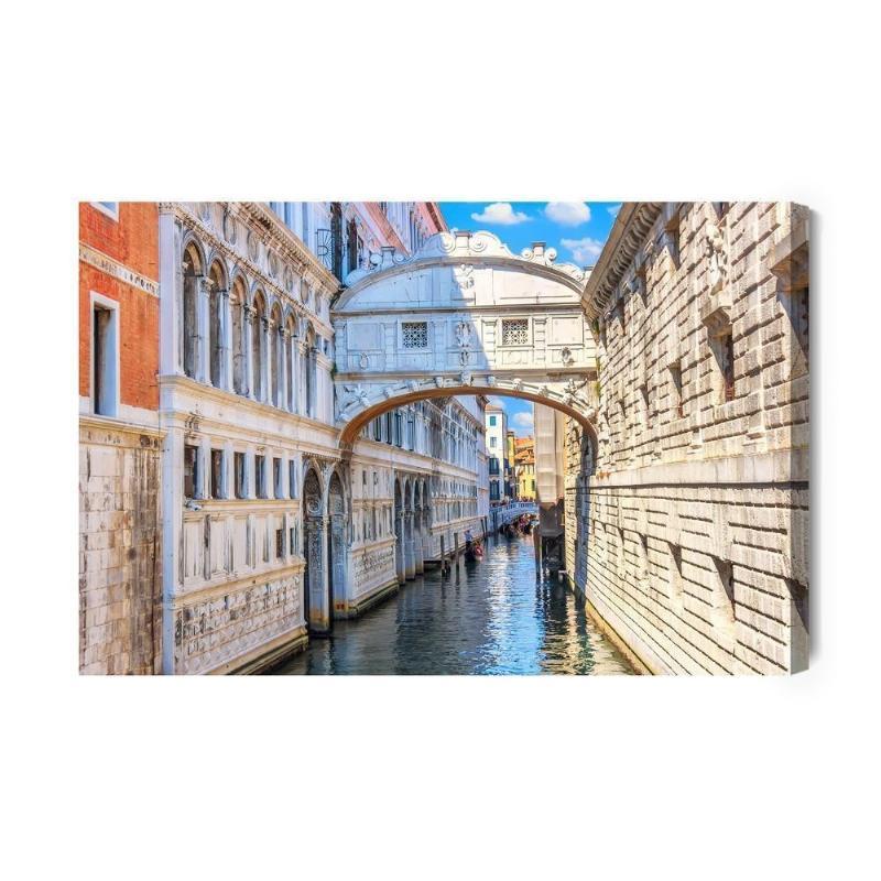 Lærred - Bro i Venedig Maleri
